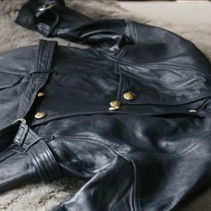 Faux leather jacket
